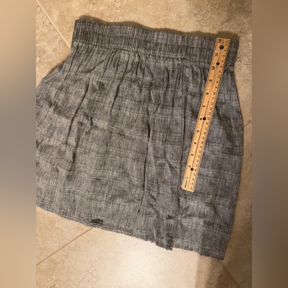 Urban Renewal Skirt Mini Urban Outfitters Recycled Elastic Chic Gray Size Large - Picture 1 of 3